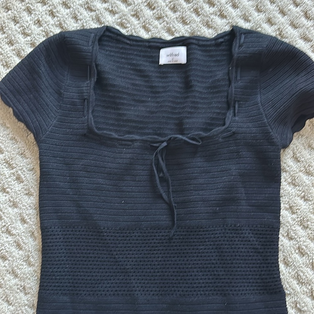 Aritzia scalloped hem mini dress